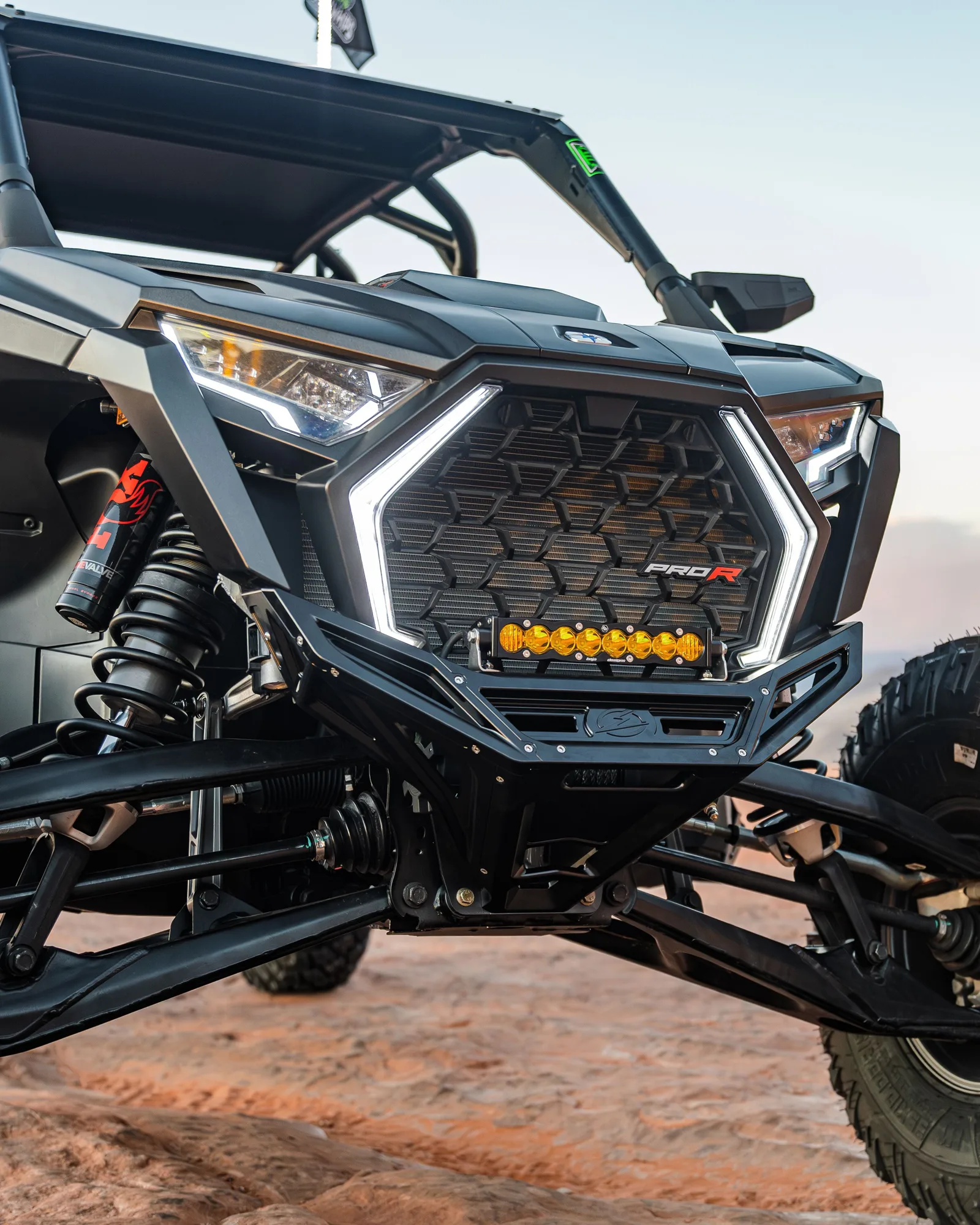 RZR Pro R/ Turbo R Machined Billet Front