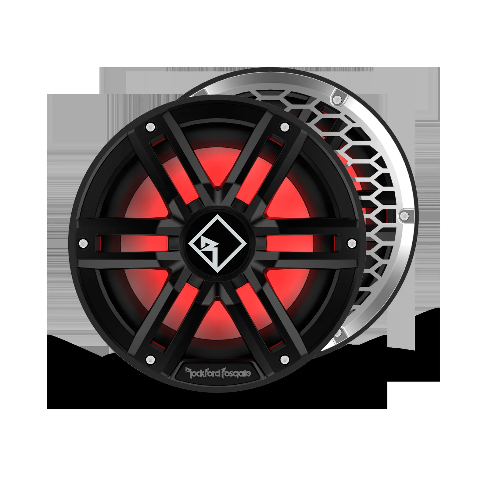 M2 10" DVC 4Ω Color Optix™ Infinite Baffle Marine Subwoofer - Black