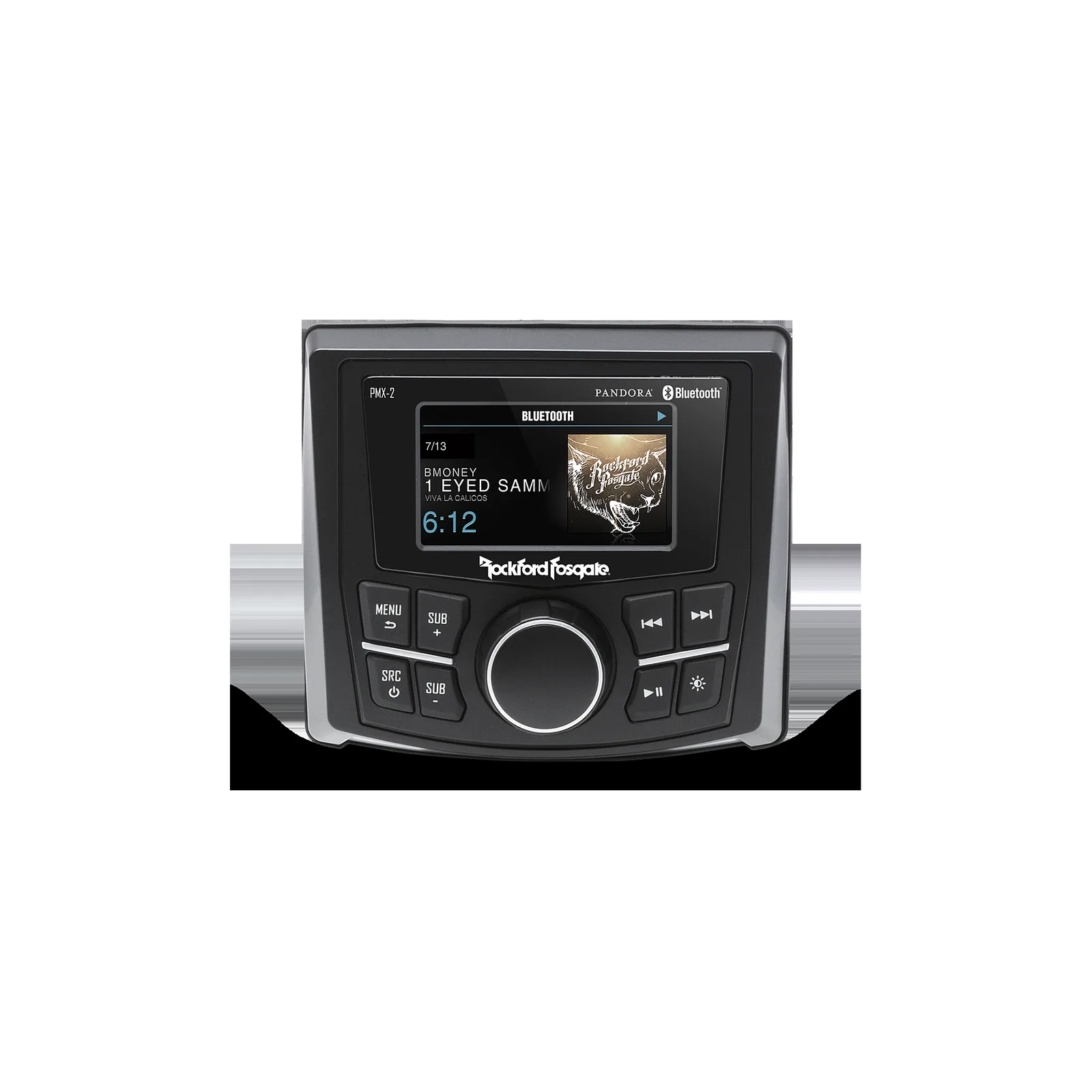 PMX-2 Punch Marine Compact AM/FM/WB Digital Media Receiver 2.7" Display