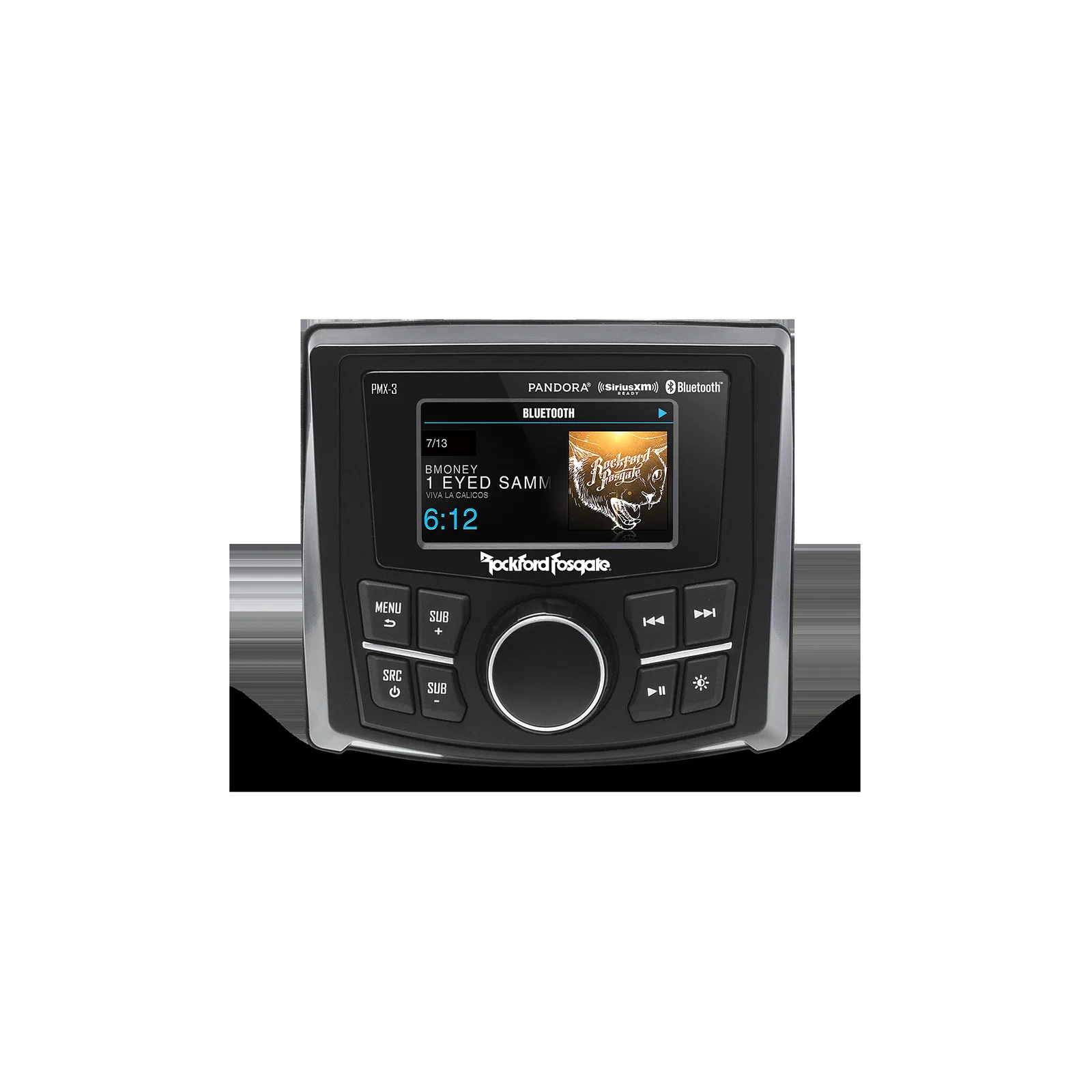 PMX-3 Punch Marine Compact Digital Media Receiver w/ 2.7" Display